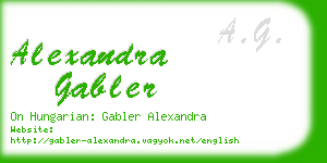 alexandra gabler business card